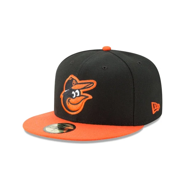 baseball cap with fractal patterns-Baltimore Orioles Authentic Collection Road 59FIFTY Fitted Hat