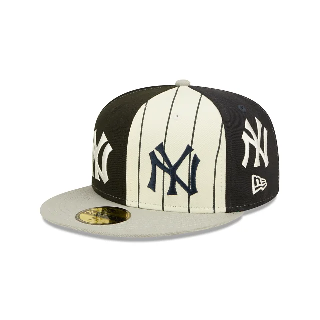 baseball cap for comfy days-New York Yankees Logo Pinwheel 59FIFTY Fitted Hat