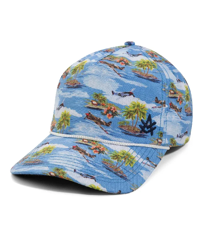 baseball cap with unique patches-Hawaiian Baseball Cap