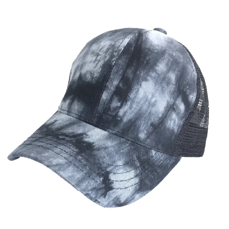 baseball cap for team gifts-BT-5 C.C Pony Caps Black Tie Dye