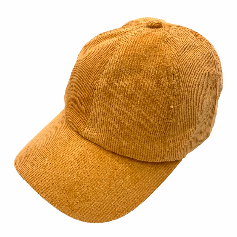 baseball cap for vintage collectors-BT-937 Corduroy Criss Cross Cap Honey Mustard