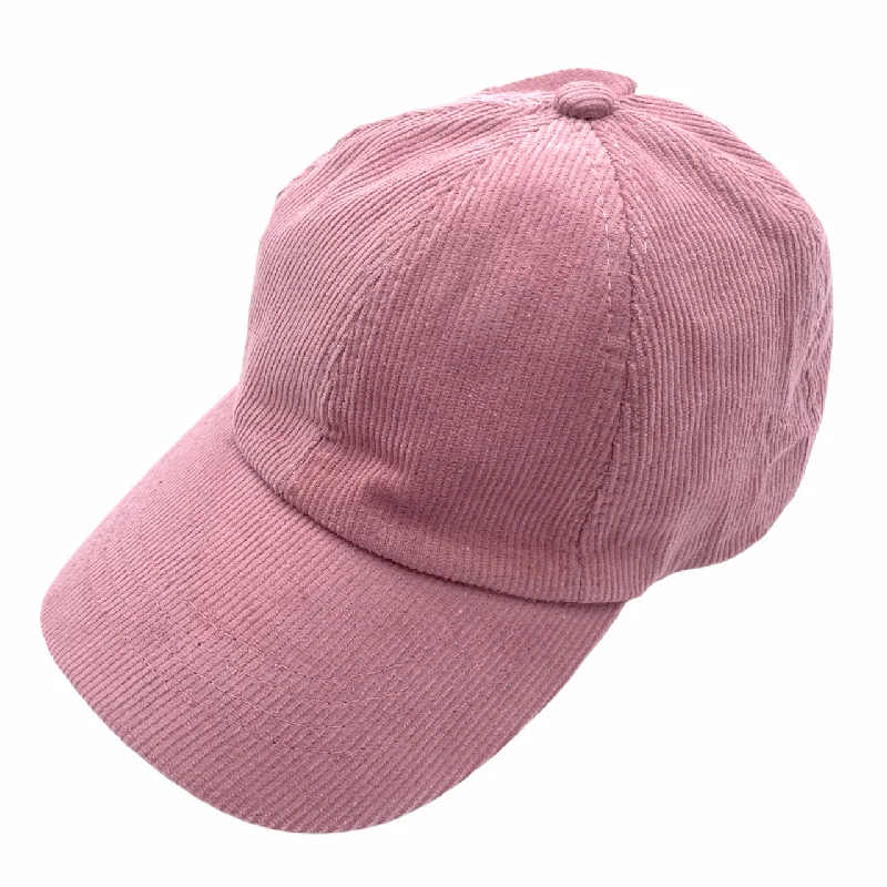 baseball cap for skateboarders-BT-937 Corduroy Criss Cross Cap Mauve