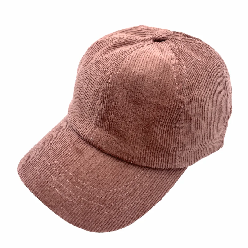 baseball cap for fishing trips-BT-937 Corduroy Criss Cross Cap Taupe