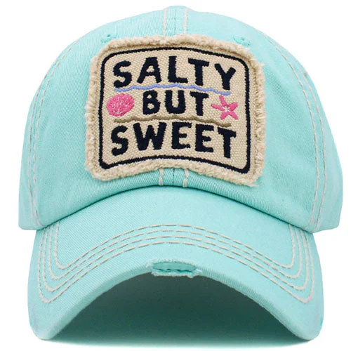 baseball cap with sketch art-KBV-1500 Salty but Sweet Diamond Blue