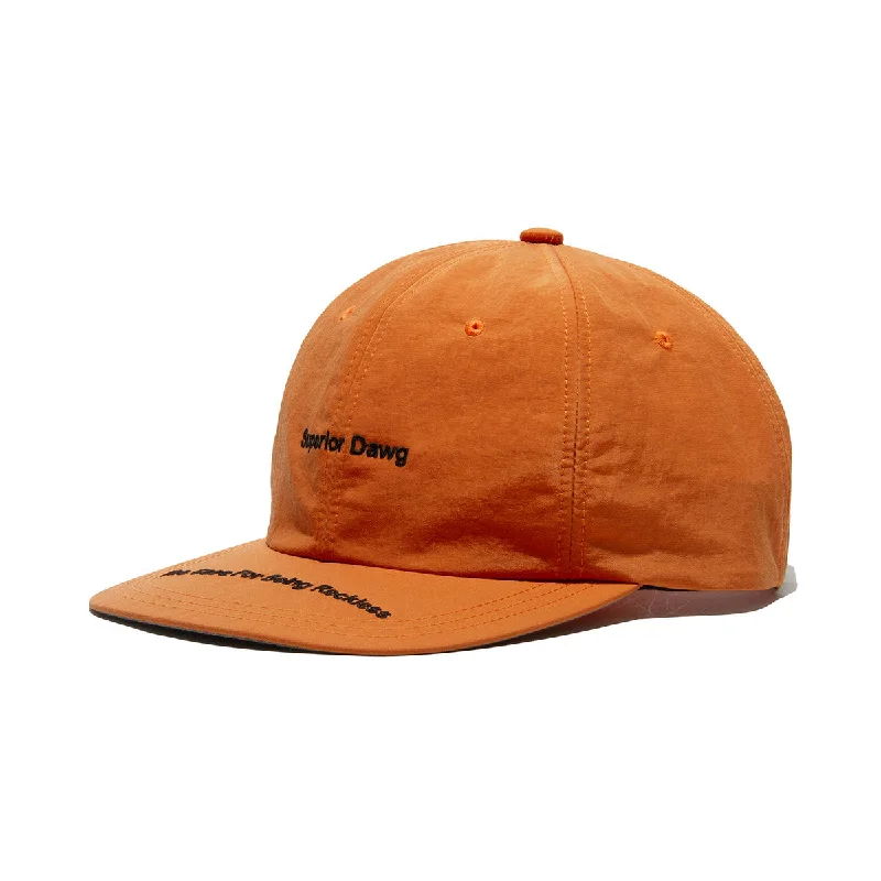 baseball cap with cool tones-DAWG LOGO SHALLOW CAP- Orange