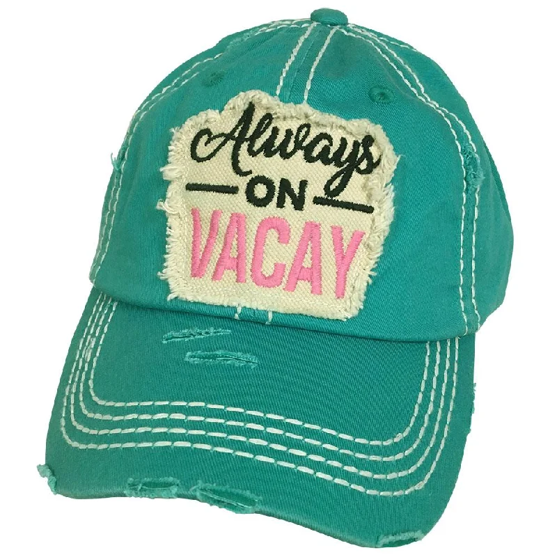 baseball cap with safety stitching-KBV-1181 Vacay Turq