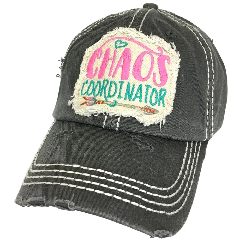 baseball cap for skiers-KBV-1231 Chaos Coordinator Cap Black