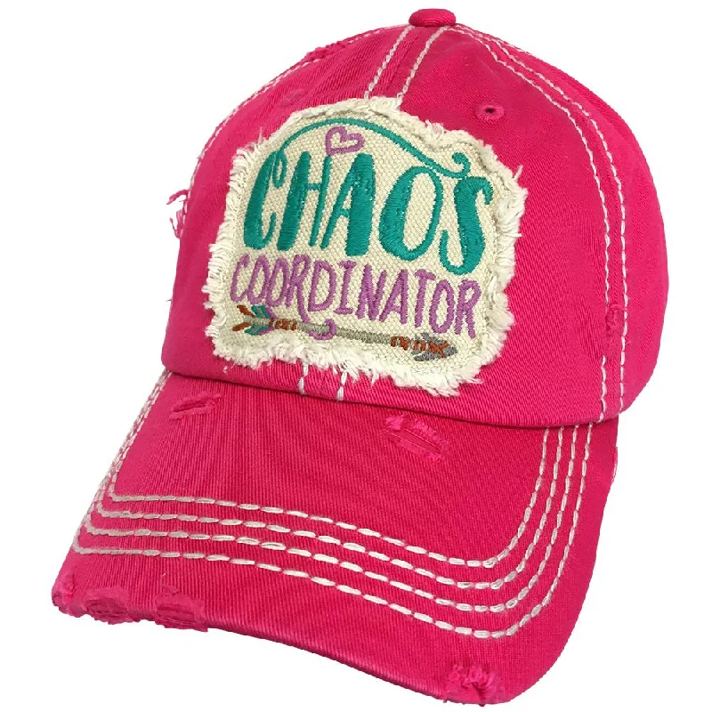 baseball cap with snug fit-KBV-1231 Chaos Coordinator Cap Hot Pink