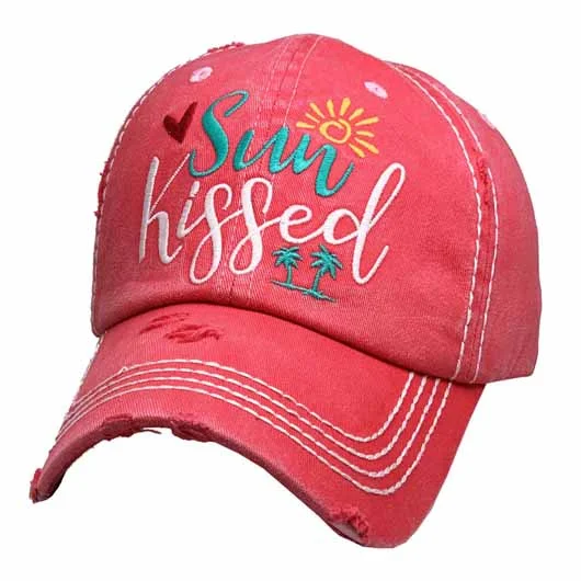 baseball cap for university students-KBV-1354 Sun Kissed Hot Pink