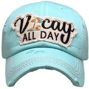 baseball cap for car enthusiasts-KBV-1355 Vacay All Day DBL