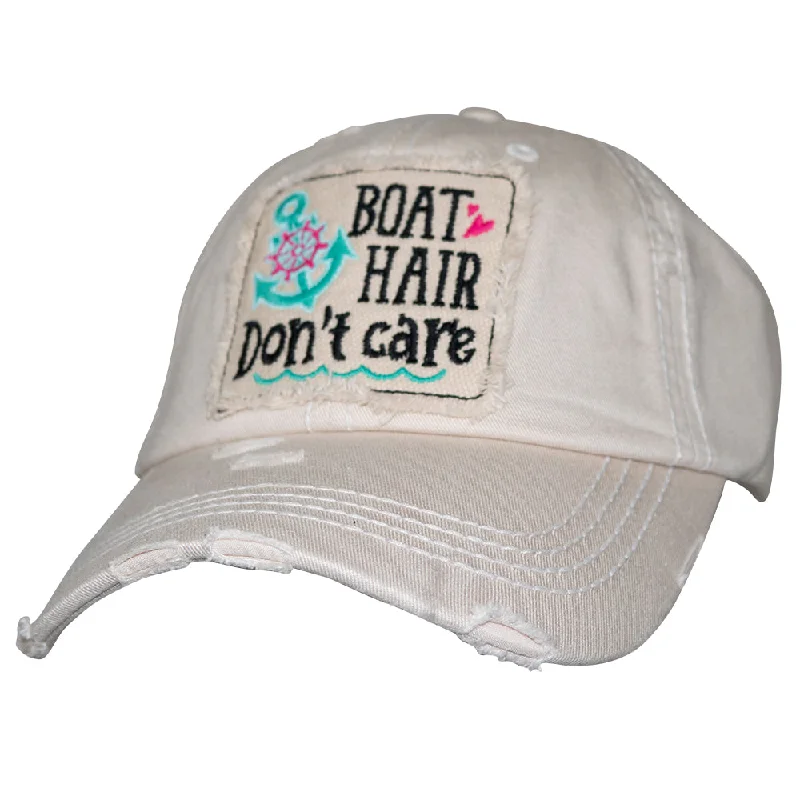 baseball cap for urban fashion-KBV-1356 Boat Hair Don't Care Stone