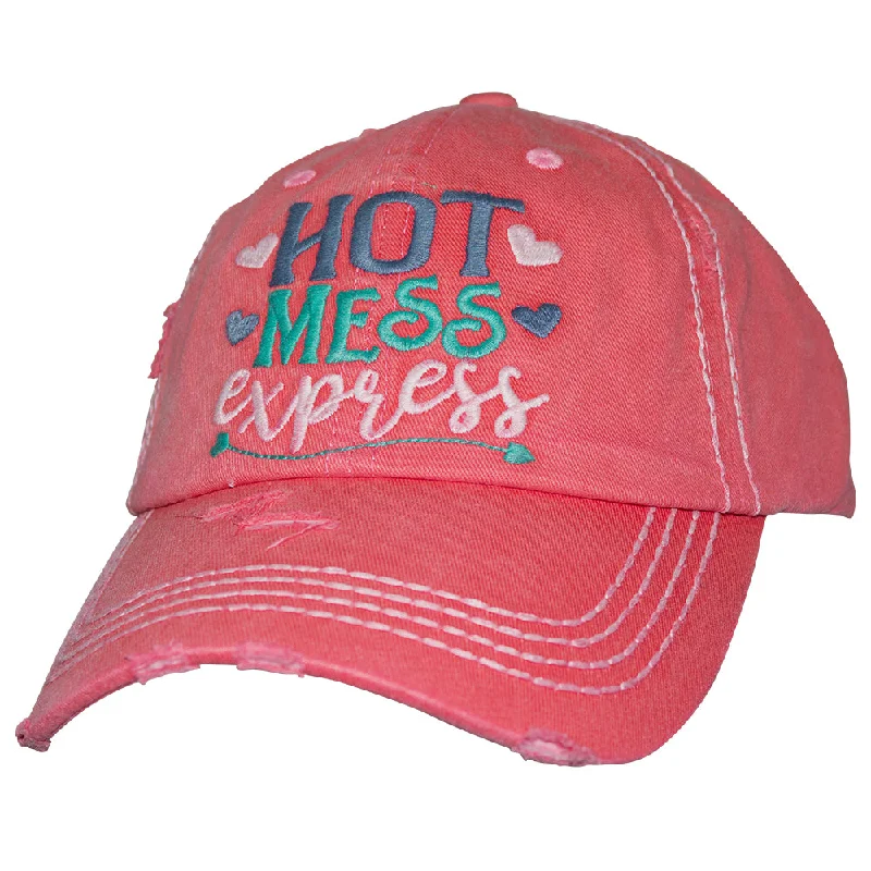 baseball cap for rare collections-KBV-1363 Hot Mess Express Hot Pink