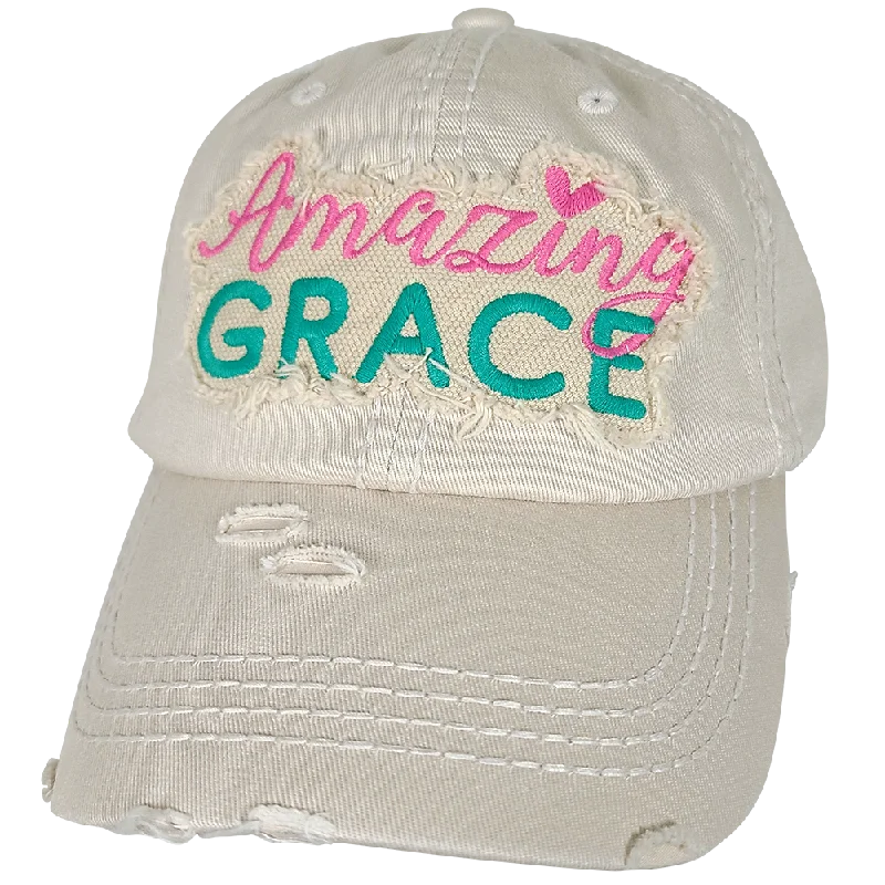 baseball cap for golf players-KBV-1403 Amazing Grace Stone