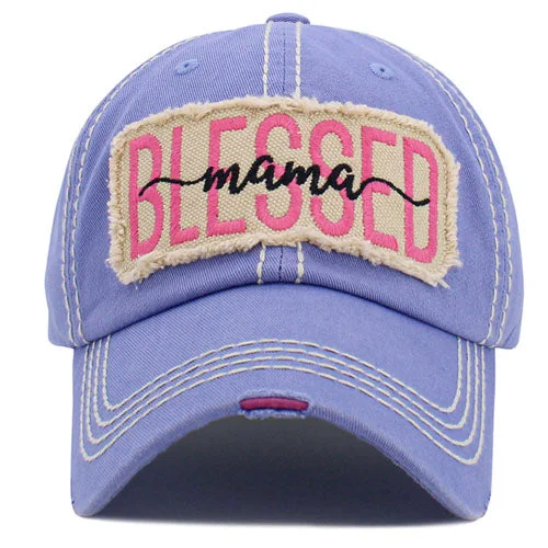 baseball cap with open mesh-KBV-1492 Blessed Mama Iris