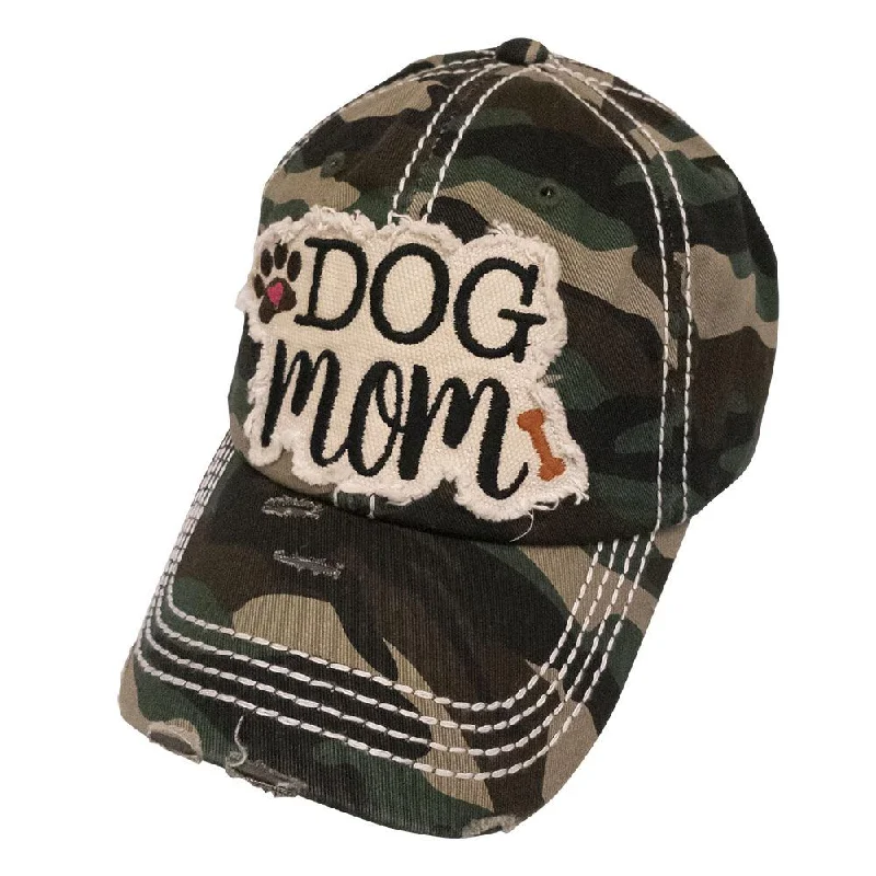 baseball cap with relaxed fit-KBV-1140  DOG MOM CAMO