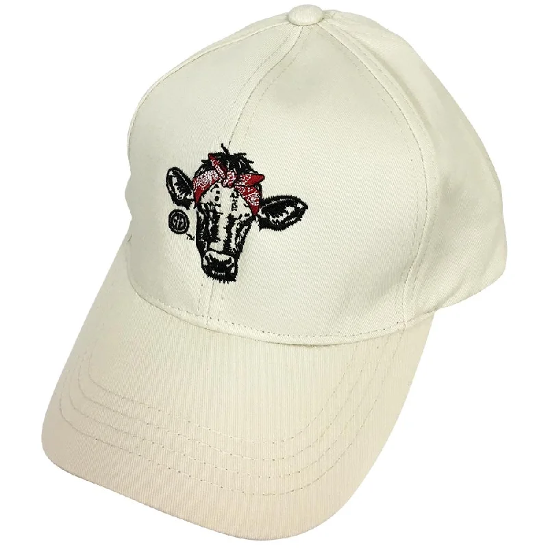 baseball cap for old-school vibes-Paisley Bandana Cow Pony Caps Beige