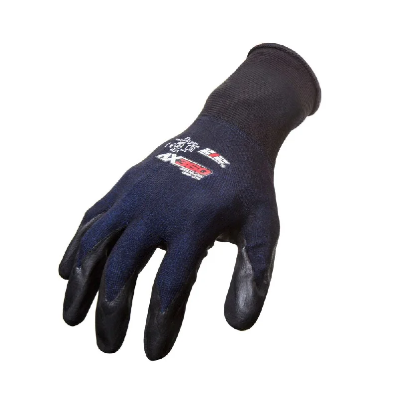 glove with warm touch-  212 Performance AXGLT-05-008PR AX360 Grip Lite Nitrile-dipped Work Glove, 1-Pair, Small Black;Blue