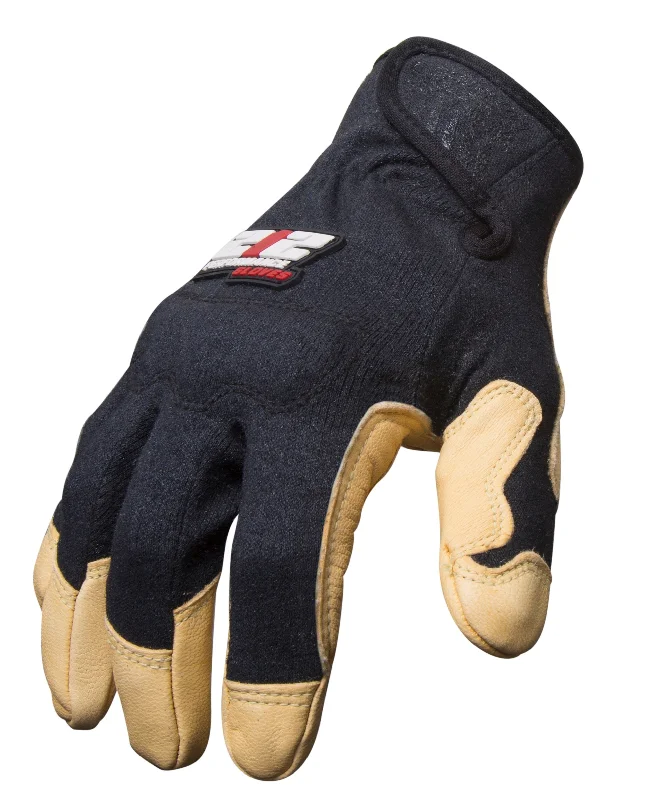 glove with tough build-  212 Performance FRGC2-05-010 FR Goatskin Cut 2 Black Large Gloves