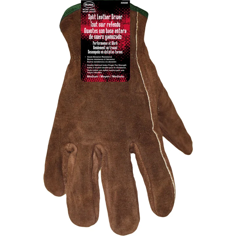 glove with solid touch-  Boss Driver Gloves Brown M 1 pair