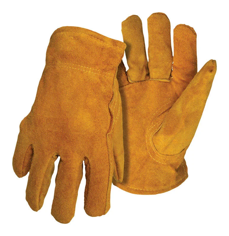 glove for bold look-  Boss Men's Indoor/Outdoor Driver Work Gloves Tan XL 1 pair