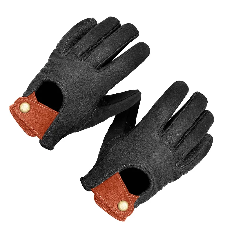 glove for pros-  Buffalo Leather Gloves - Pitch Black