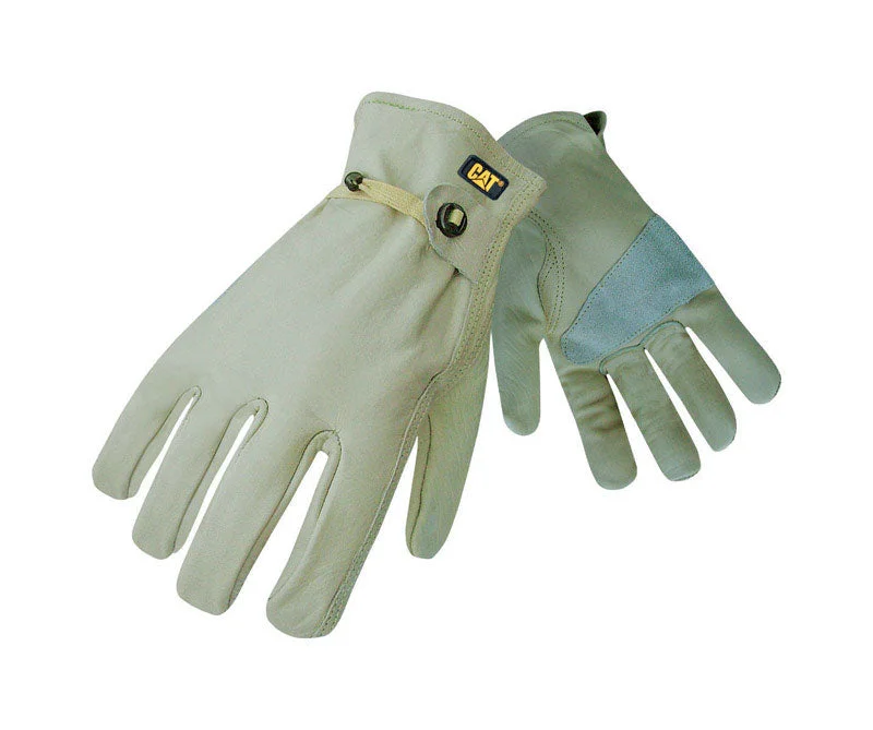 glove with strong-  CAT Men's Indoor/Outdoor Gunn Cut Driver Gloves Tan XL 1 pair