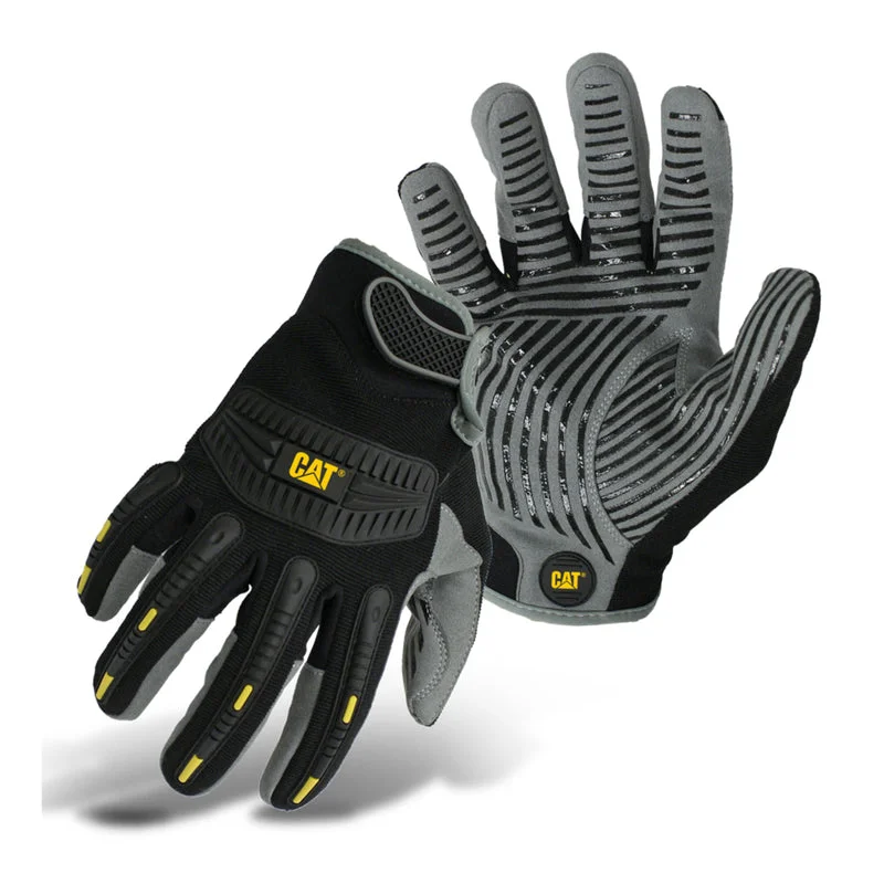 glove with warm touch-  Caterpillar Palm Gloves Black/Gray L 1 pair