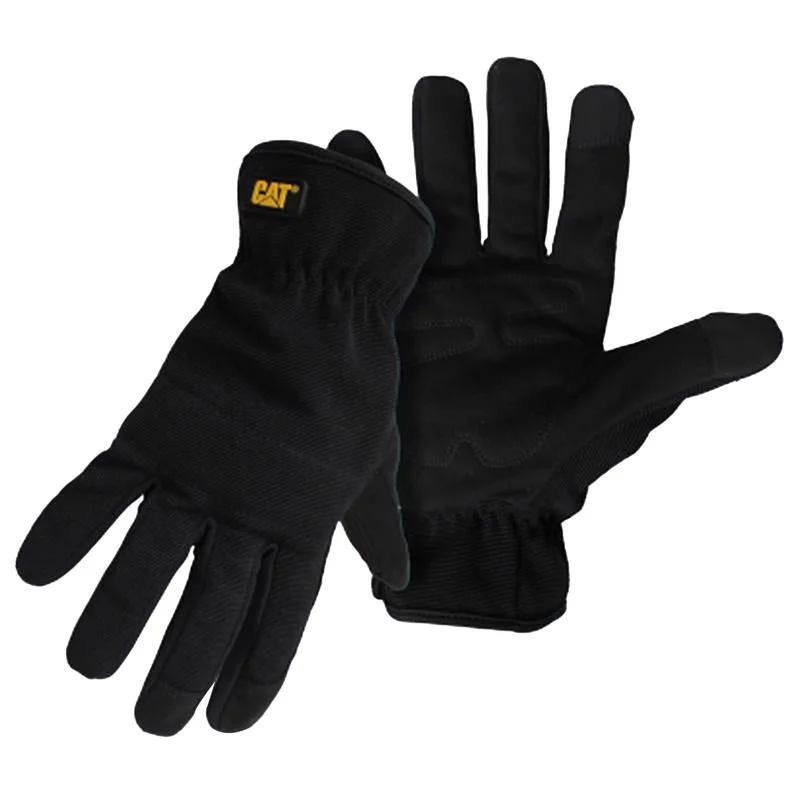 glove with polished-  CAT Pro Series Men's Outdoor Utility Gloves Black XL 1 pair