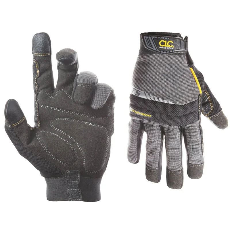 glove for urban look-  CLC Handyman Men's Gloves Black/Gray M 1 pair