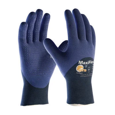 glove for cold hands-  Protective Industrial Products Small MaxiFlex Elite by ATG Ultra Light Weight Blue Micro-Foam Nitrile 3/4 Dipped Palm, Finger And Knuckle Coated Work Glove With Blue Seamless