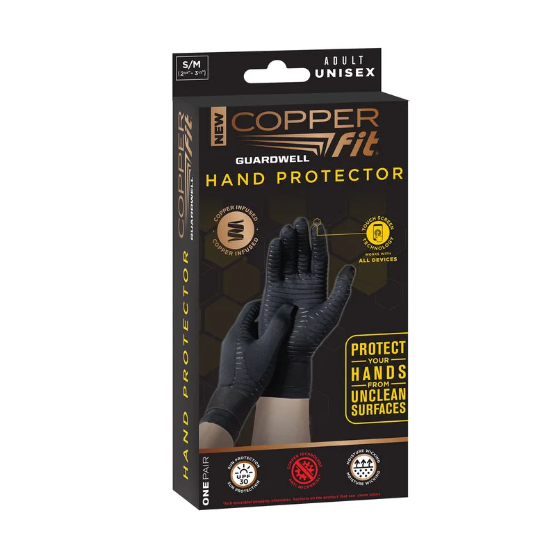 glove with high end look-  Copper Fit Guardwell Hand Protection Anti-Microbial Gloves