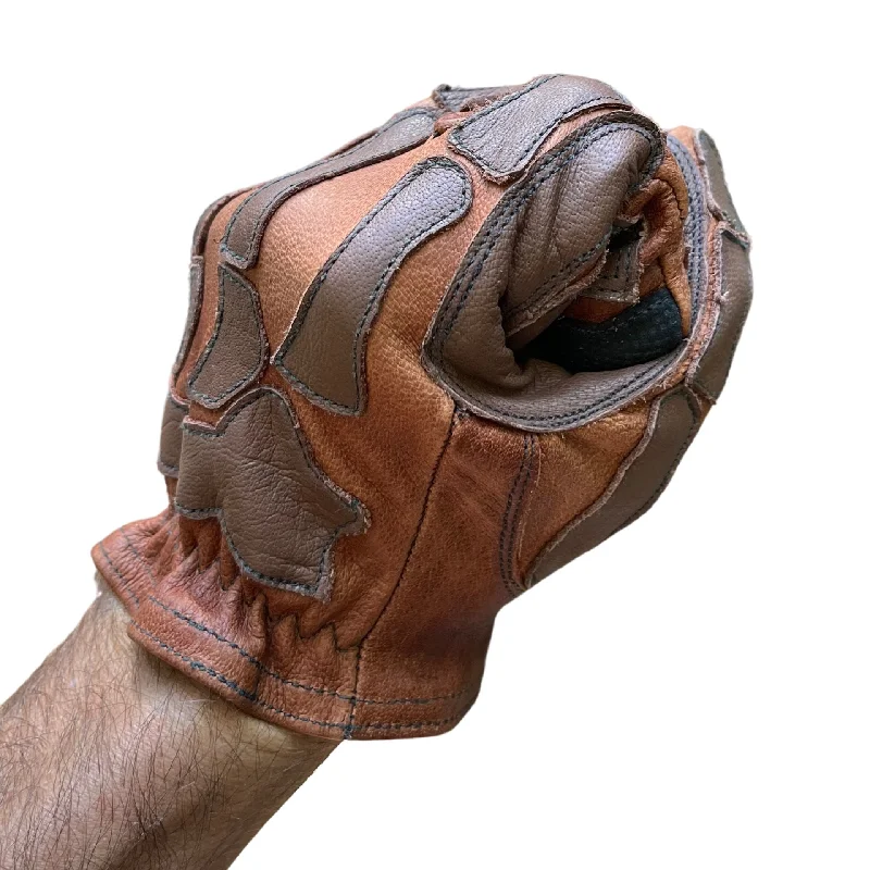 glove with thin fabric-  D7 Special - Buffalo Leather Skeleton Glove - Kevlar Threaded