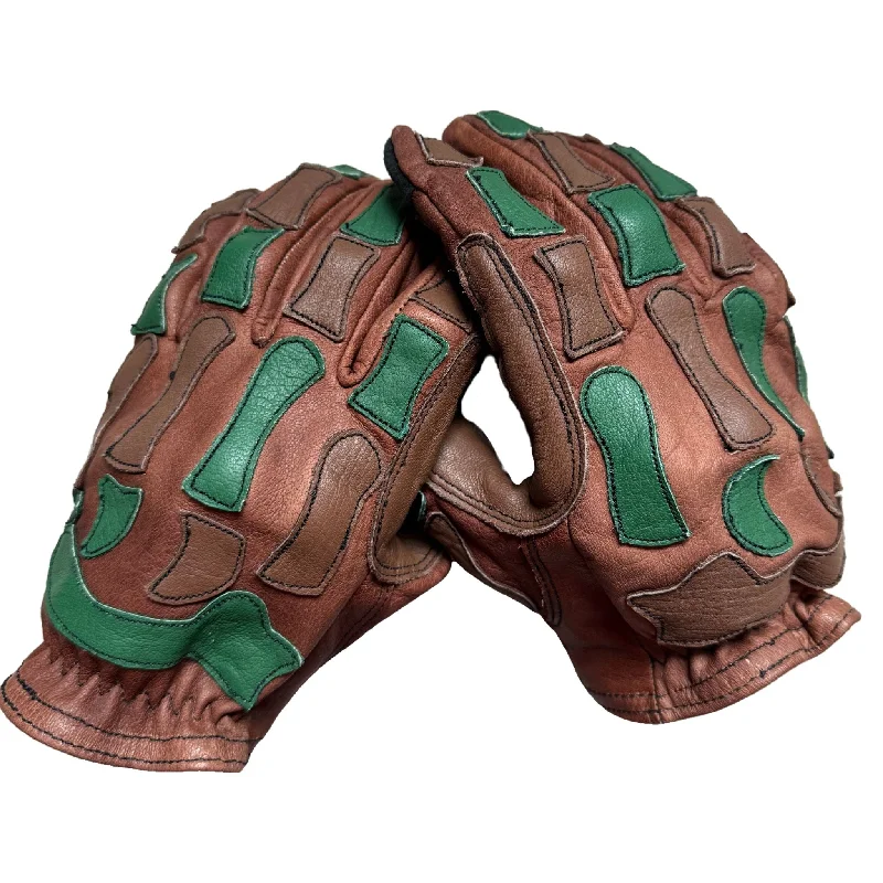 glove for heavy use-  D7PB - Platte Basin Leather Hunting Glove - Retro Camouflage