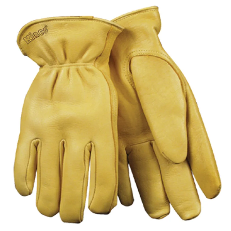 glove with unique feel-  Kinco Men's Outdoor Driver Gloves Gold L 1 pair