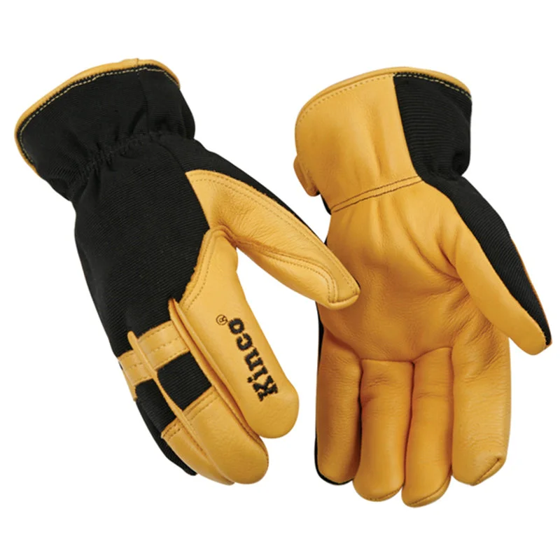 glove for practical-  Kinco Men's Indoor/Outdoor Thermal Work Gloves Black/Yellow XL 1 pair