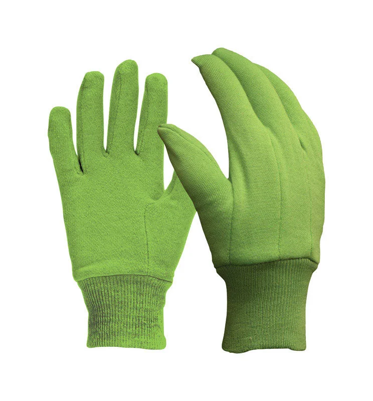 glove with bright vibe-  Digz M Jersey Cotton Garden Green Gardening Gloves (Pack of 6)