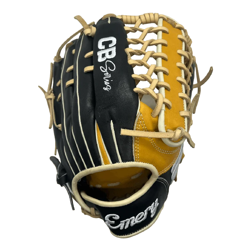 glove for special-  Emery CB Series 12.75" Inch Trapeze Web Black Brown Blonde Outfield Glove