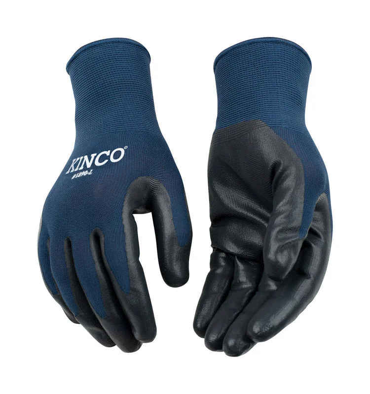 glove for pros-  Kinco Men's Indoor/Outdoor Grip Gloves Blue/Gray L 1 pair