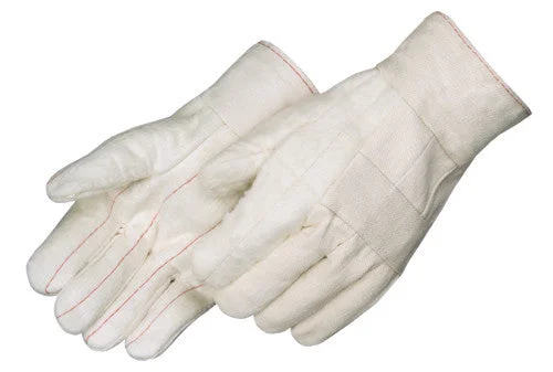 glove for cold hands-  Heavy Weight Hot Mill with Burlap Lining - 28 oz. - Burlap - Band Top - Dozen