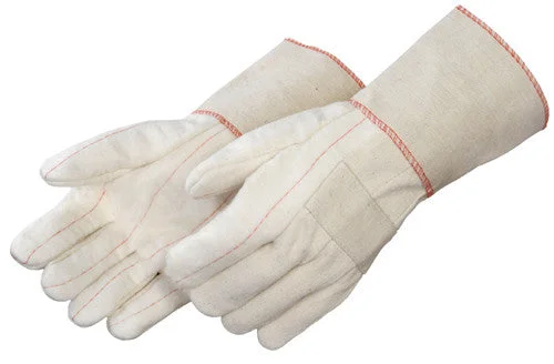 glove for fashion-  Heavy Weight Hot Mill with Burlap Lining - 28 oz. - Burlap - Gauntlet - Dozen