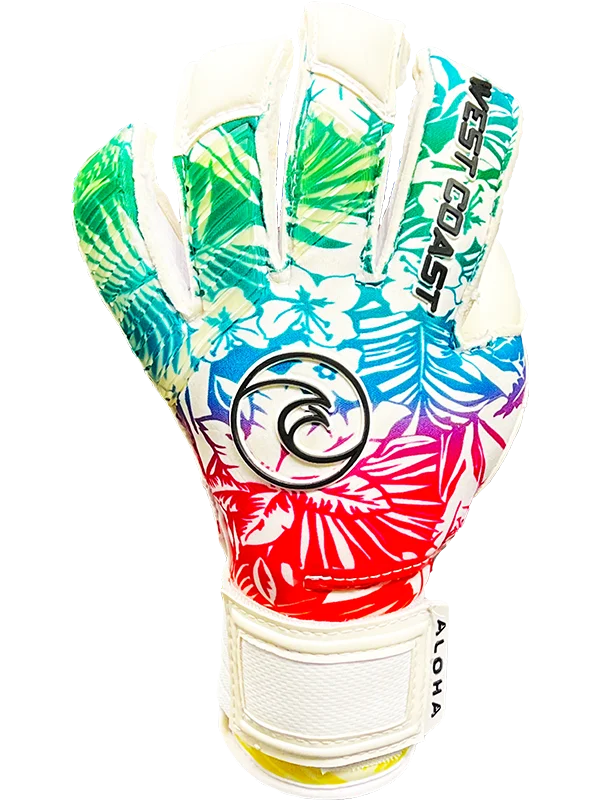 glove with black leather-  HELIX Aloha White