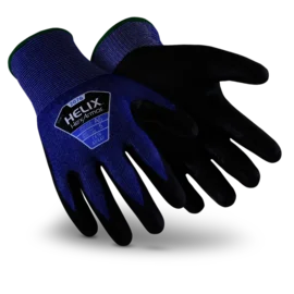 glove with solid-  HexArmor® Small Helix 13 Gauge High Performance Polyethylene Blend And Polyurethane Cut Resistant Gloves With Polyurethane Coated Palm And Fingertips