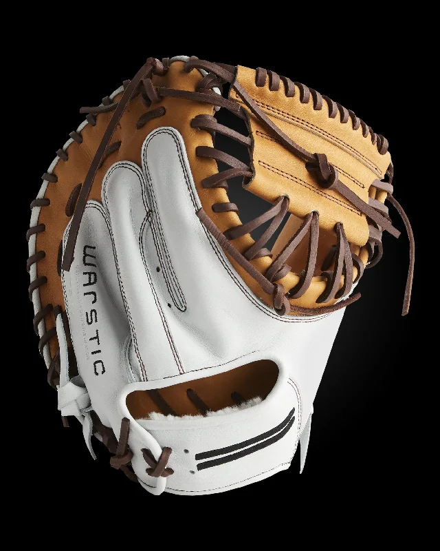 glove with elegant touch-  IK3FP SERIES JAPANESE KIP CATCHER’S MITT- WHITE HAWK STYLE