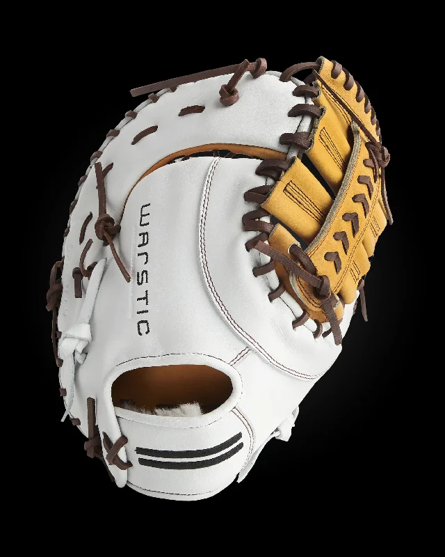 glove for casual wear-  IK3FP SERIES JAPANESE KIP FIRST BASE MITT- WHITE HAWK STYLE