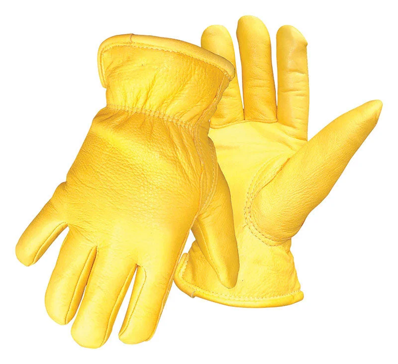 glove for urban vibe-  Boss Therm Men's Indoor/Outdoor Driver Work Gloves Yellow L 1 pair