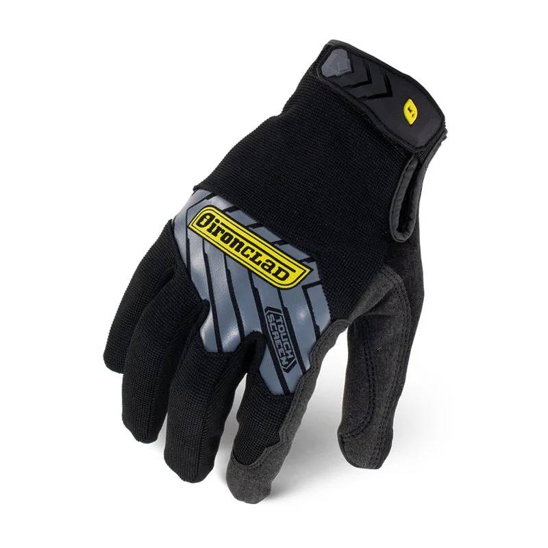 glove with rugged vibe-  Ironclad Command Impact Gloves Black/Gray M 1 pair