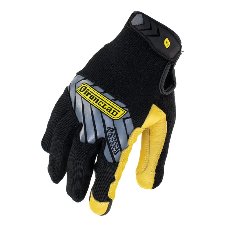 glove for pro tasks-  Ironclad Command Impact Gloves Black/Yellow M 1 pair