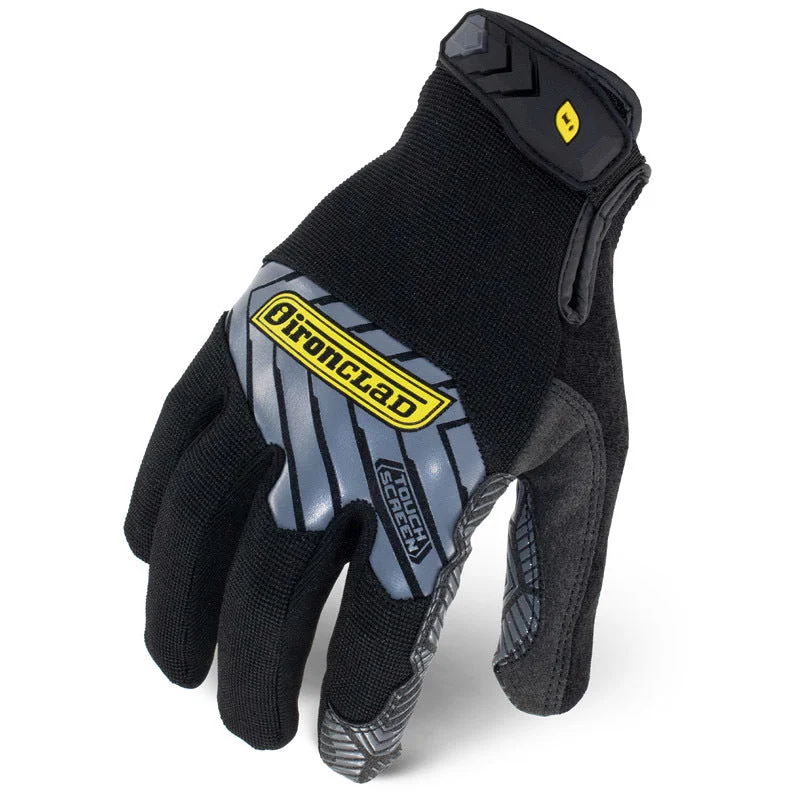 glove with large size-  Ironclad Command Grip Grip Gloves Black M 1 pk