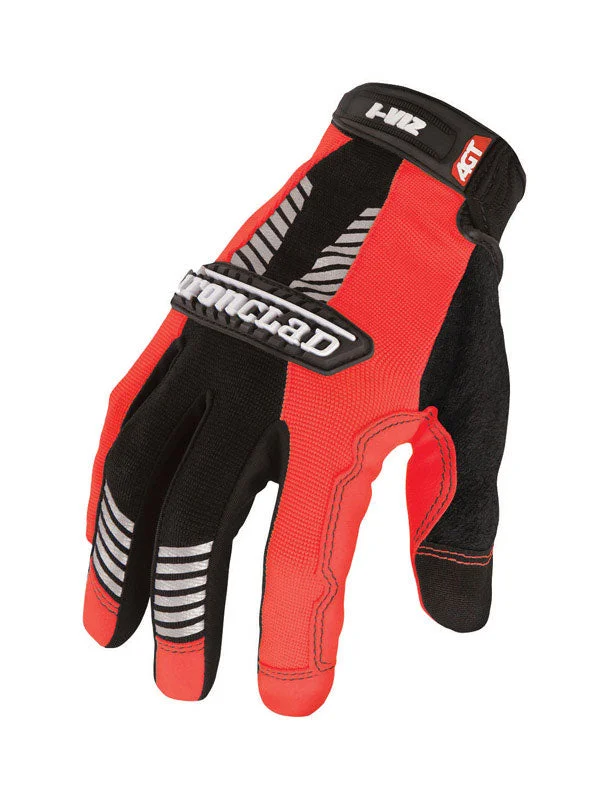 glove with bright-  Ironclad Unisex Safety Gloves Orange XL 1 pair