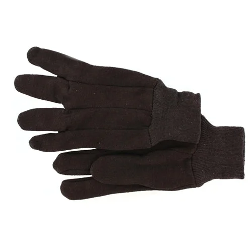 glove with clean touch-  Johnson Wilshire 1229H mens brown jersey (pair) (300)